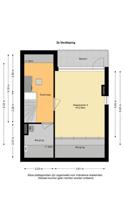 Floorplan - Koningin Wilhelminalaan 55, 2635 HL Den Hoorn